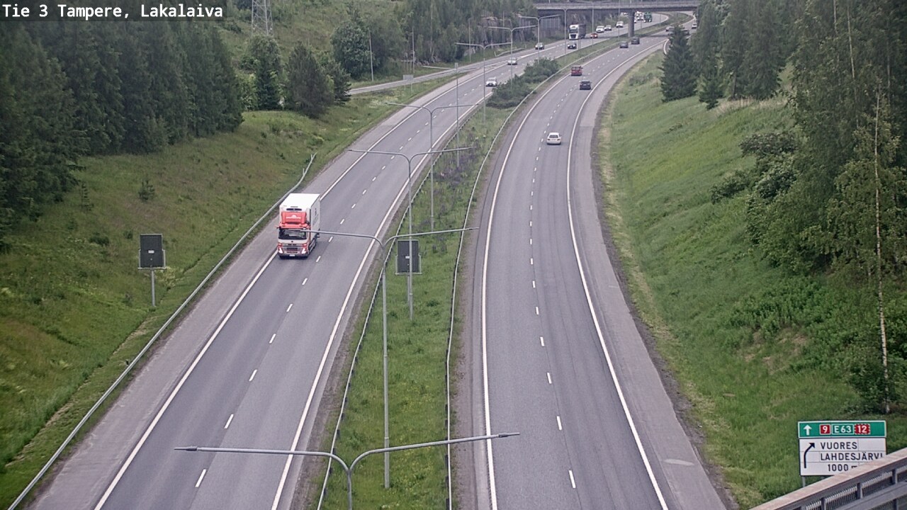 Weather Camera Image Väg 3 Tammerfors, Lakalaiva, Tampere, Pirkanmaa
