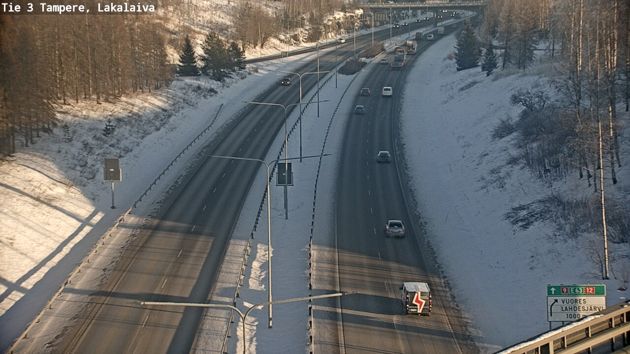 Weather Camera Image Väg 3 Tammerfors, Lakalaiva, Tampere, Pirkanmaa