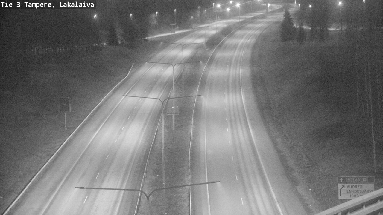 Weather Camera Image Väg 3 Tammerfors, Lakalaiva, Tampere, Pirkanmaa