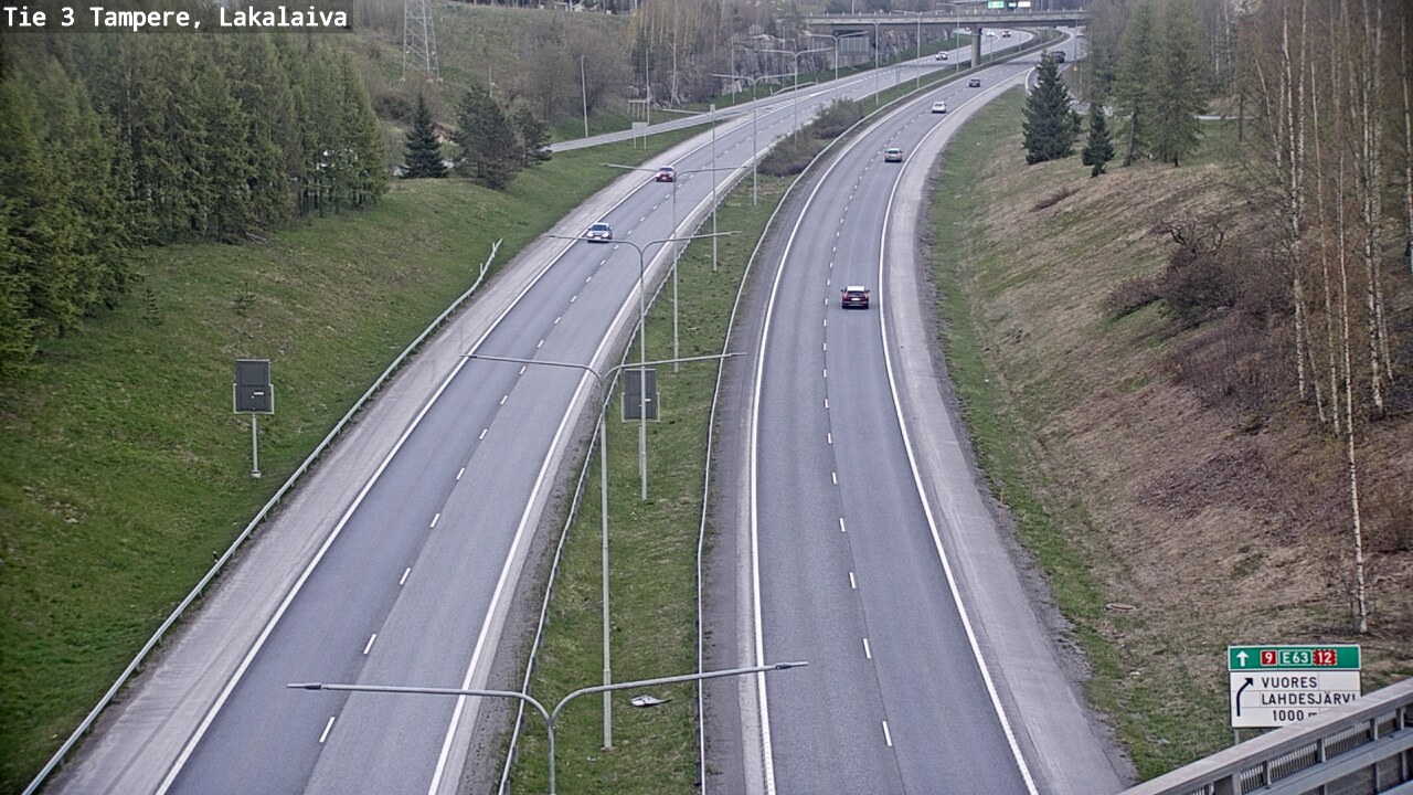Weather Camera Image Väg 3 Tammerfors, Lakalaiva, Tampere, Pirkanmaa
