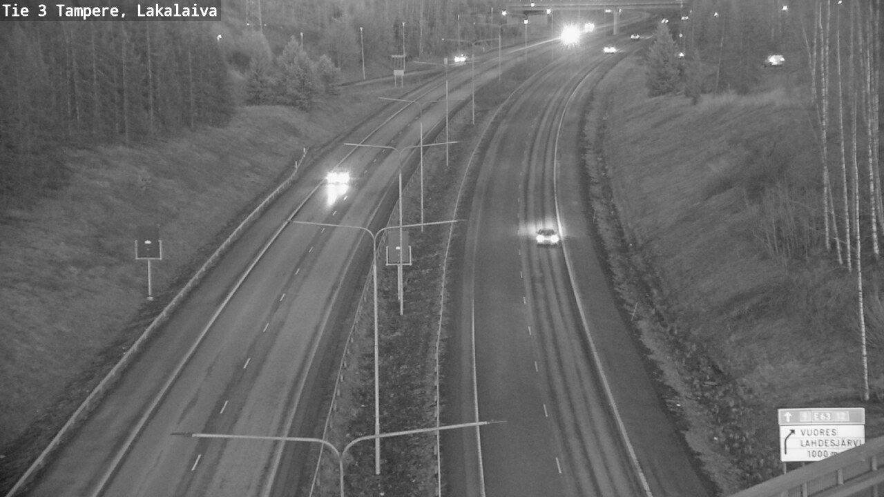 Weather Camera Image Väg 3 Tammerfors, Lakalaiva, Tampere, Pirkanmaa