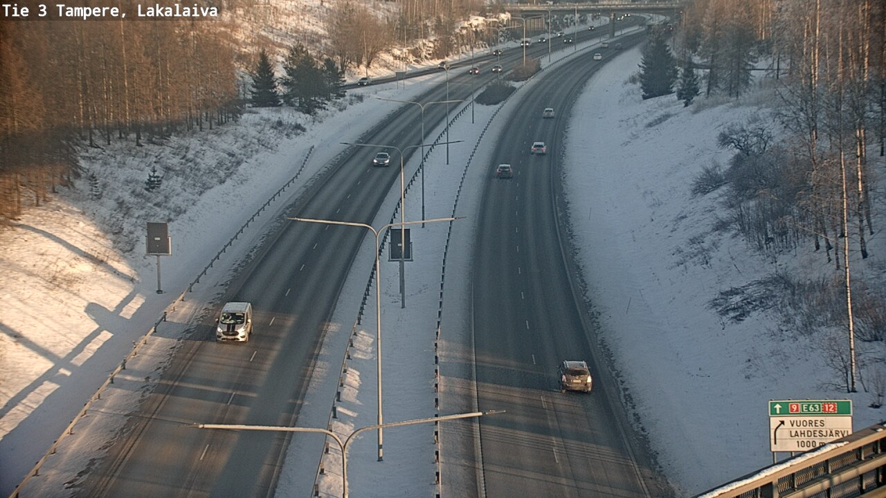 Weather Camera Image Väg 3 Tammerfors, Lakalaiva, Tampere, Pirkanmaa