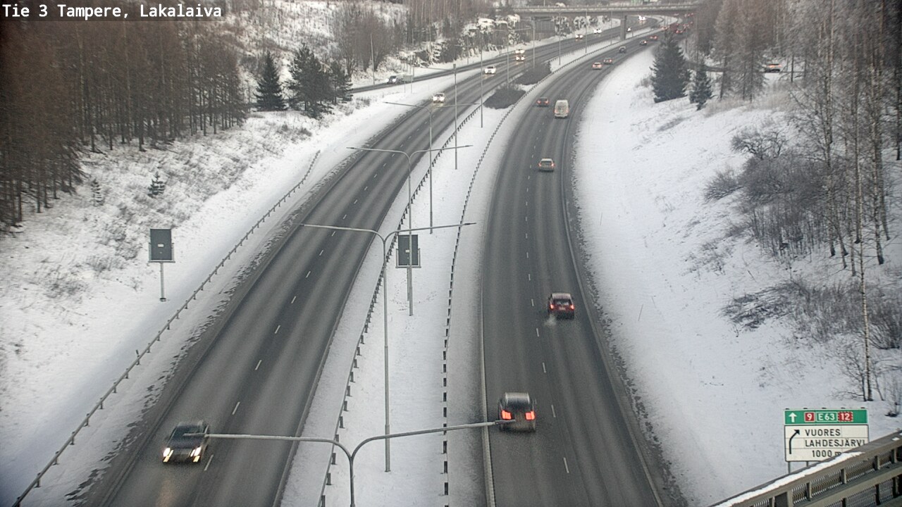 Weather Camera Image Väg 3 Tammerfors, Lakalaiva, Tampere, Pirkanmaa