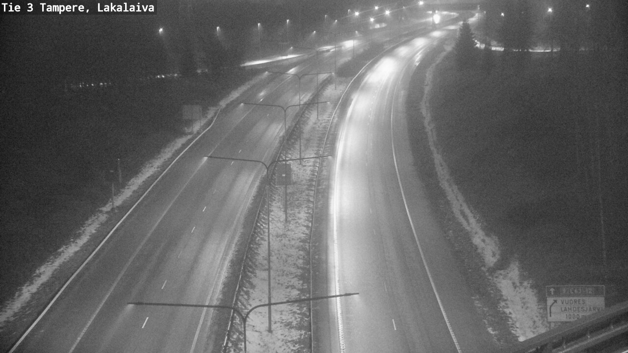 Weather Camera Image Väg 3 Tammerfors, Lakalaiva, Tampere, Pirkanmaa