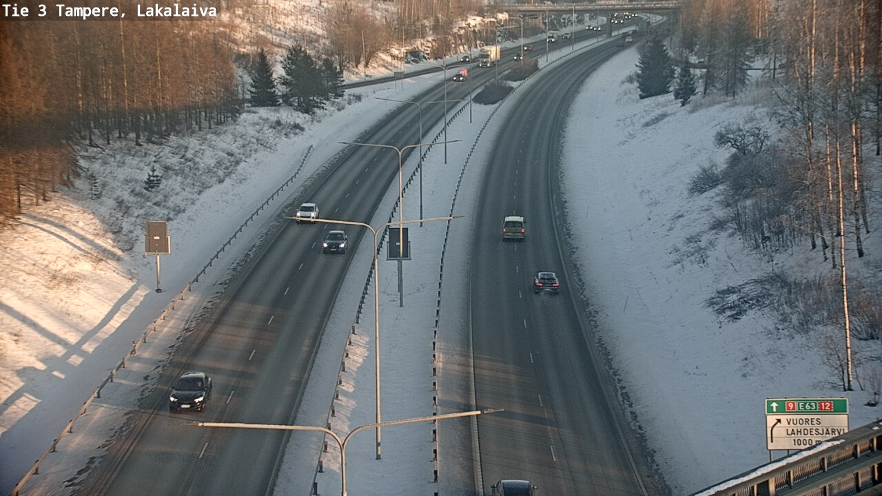 Weather Camera Image Väg 3 Tammerfors, Lakalaiva, Tampere, Pirkanmaa