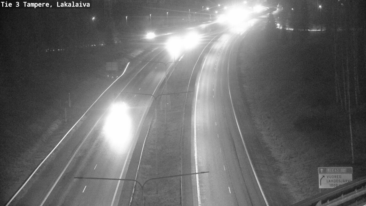 Weather Camera Image Väg 3 Tammerfors, Lakalaiva, Tampere, Pirkanmaa