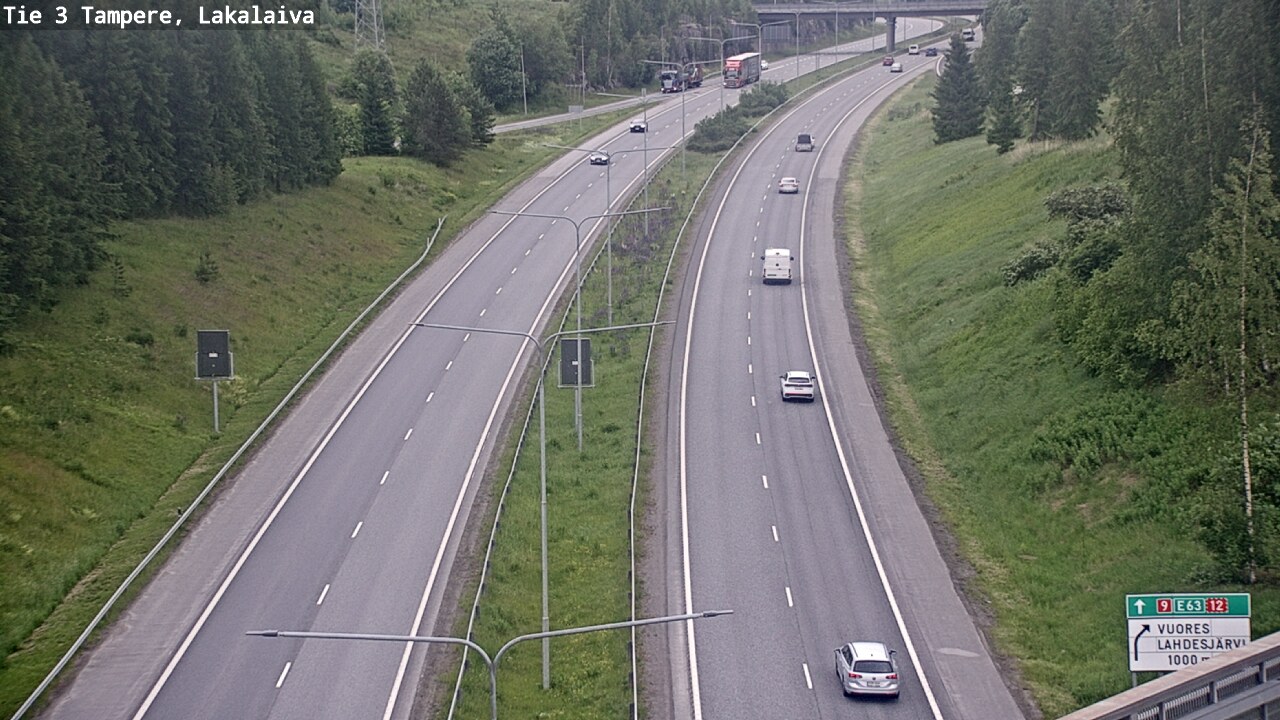 Weather Camera Image Väg 3 Tammerfors, Lakalaiva, Tampere, Pirkanmaa