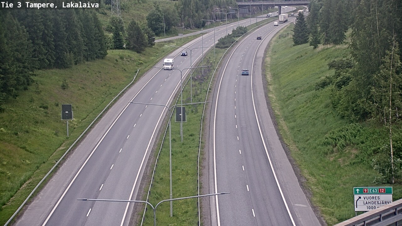 Weather Camera Image Väg 3 Tammerfors, Lakalaiva, Tampere, Pirkanmaa
