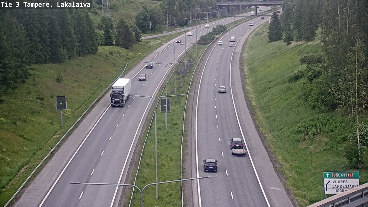 Weather Camera Image Väg 3 Tammerfors, Lakalaiva, Tampere, Pirkanmaa