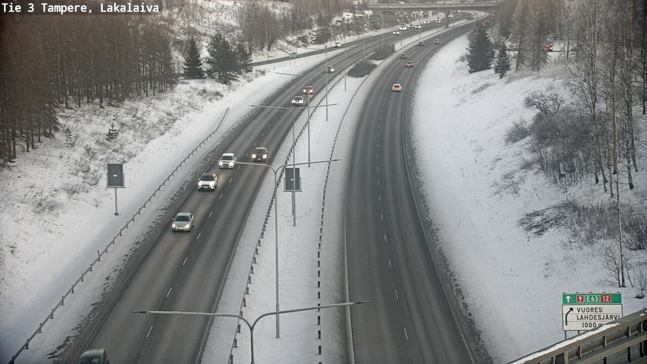 Weather Camera Image Väg 3 Tammerfors, Lakalaiva, Tampere, Pirkanmaa