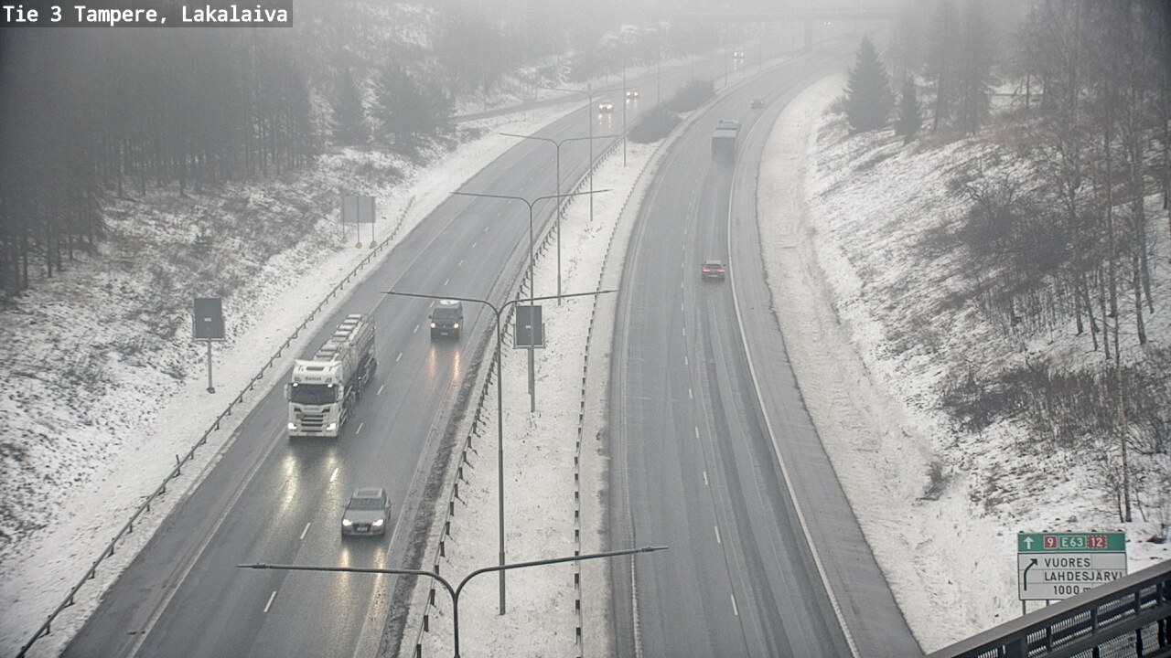 Weather Camera Image Väg 3 Tammerfors, Lakalaiva, Tampere, Pirkanmaa