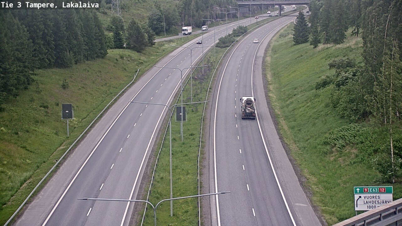 Weather Camera Image Väg 3 Tammerfors, Lakalaiva, Tampere, Pirkanmaa