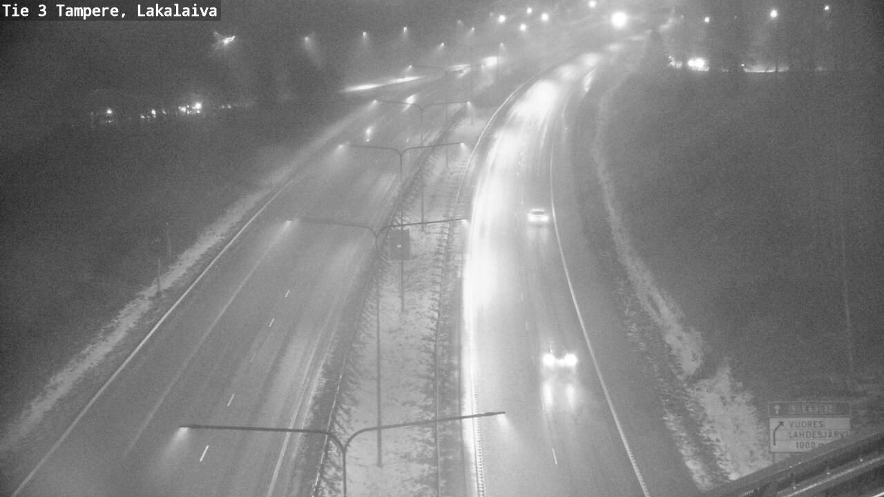 Weather Camera Image Väg 3 Tammerfors, Lakalaiva, Tampere, Pirkanmaa