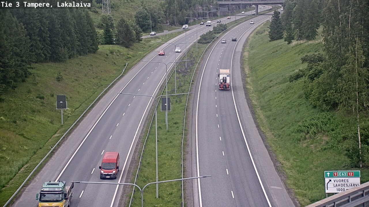 Weather Camera Image Väg 3 Tammerfors, Lakalaiva, Tampere, Pirkanmaa