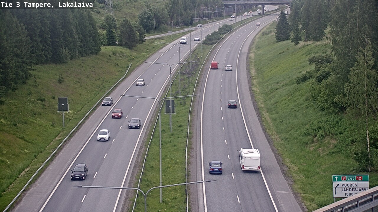 Weather Camera Image Väg 3 Tammerfors, Lakalaiva, Tampere, Pirkanmaa