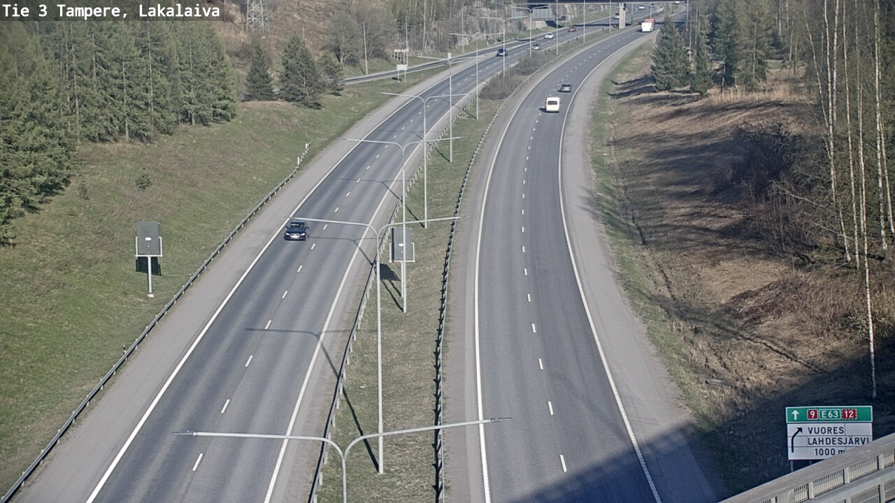 Weather Camera Image Road 3 Tampere, Lakalaiva, Tampere, Pirkanmaa
