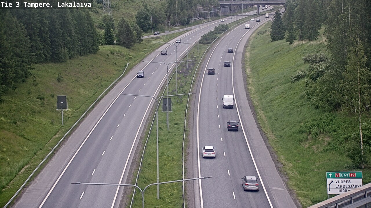 Weather Camera Image Väg 3 Tammerfors, Lakalaiva, Tampere, Pirkanmaa