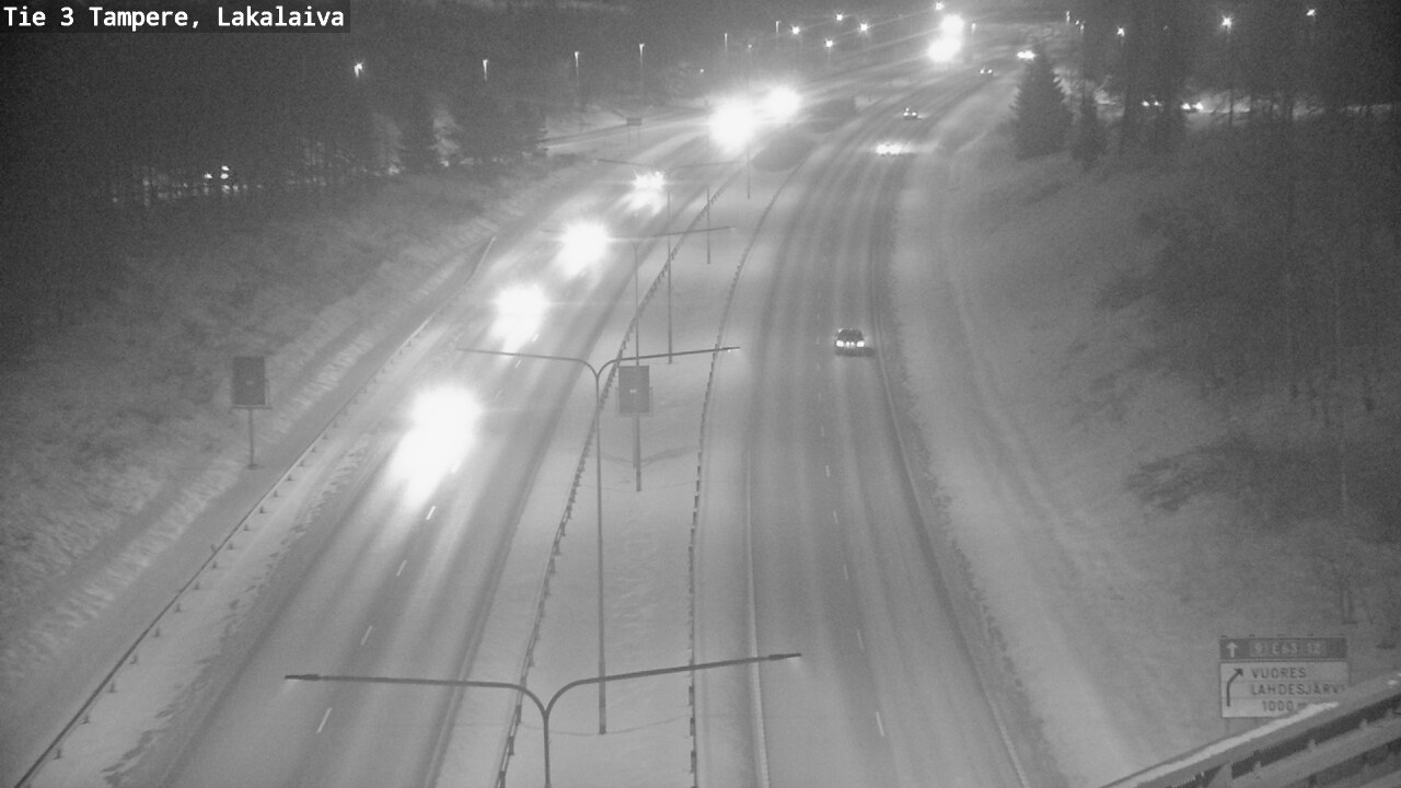 Weather Camera Image Väg 3 Tammerfors, Lakalaiva, Tampere, Pirkanmaa