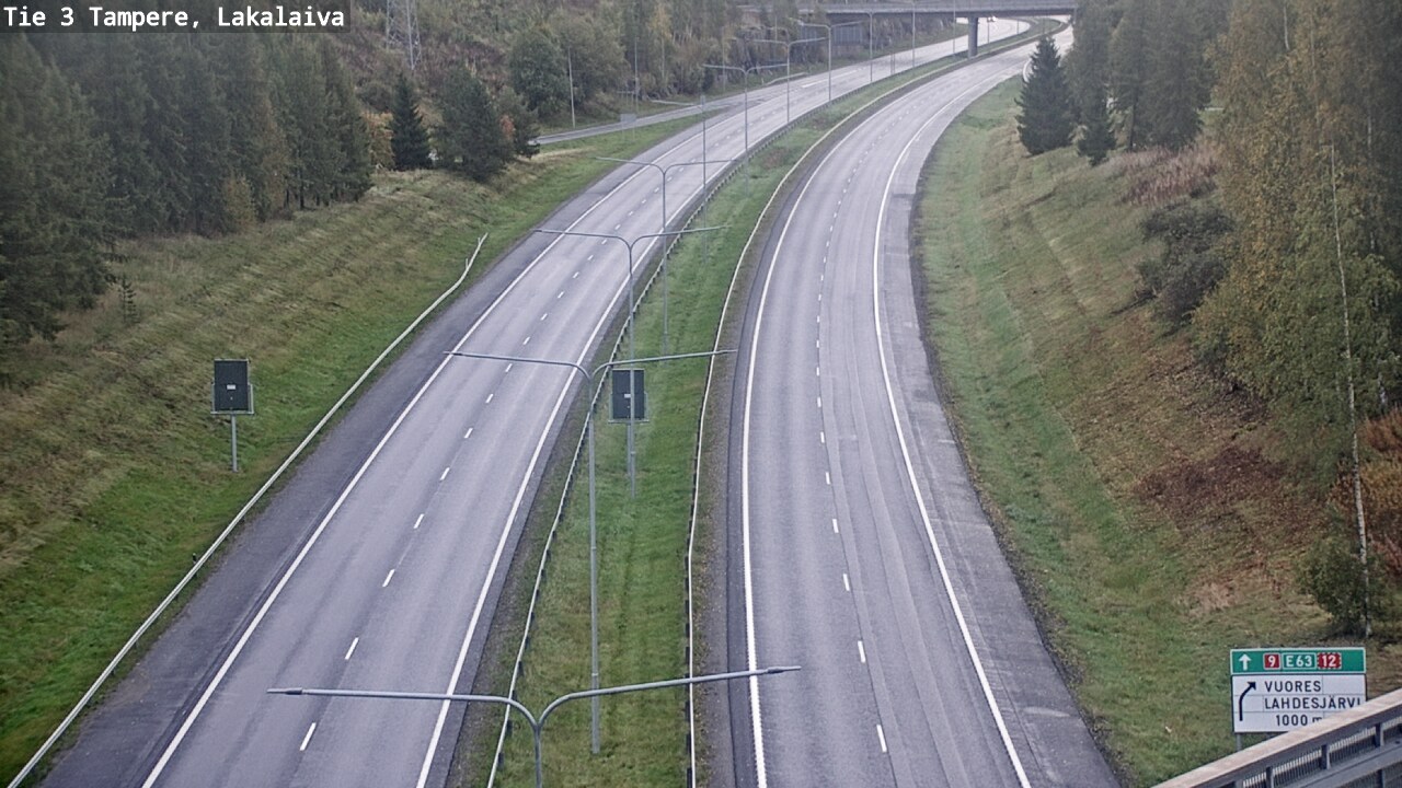 Weather Camera Image Väg 3 Tammerfors, Lakalaiva, Tampere, Pirkanmaa