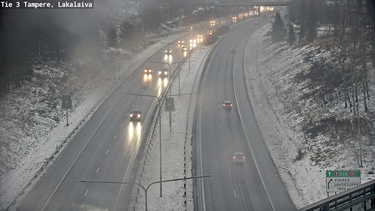 Weather Camera Image Väg 3 Tammerfors, Lakalaiva, Tampere, Pirkanmaa