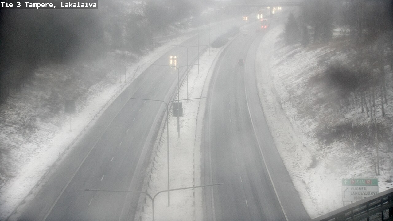 Weather Camera Image Väg 3 Tammerfors, Lakalaiva, Tampere, Pirkanmaa