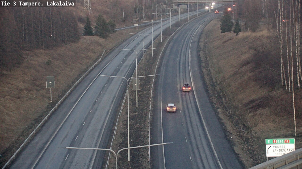 Weather Camera Image Väg 3 Tammerfors, Lakalaiva, Tampere, Pirkanmaa