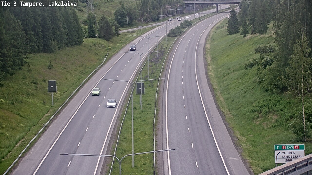 Weather Camera Image Väg 3 Tammerfors, Lakalaiva, Tampere, Pirkanmaa
