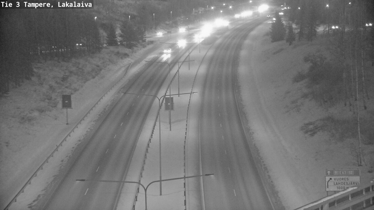 Weather Camera Image Väg 3 Tammerfors, Lakalaiva, Tampere, Pirkanmaa