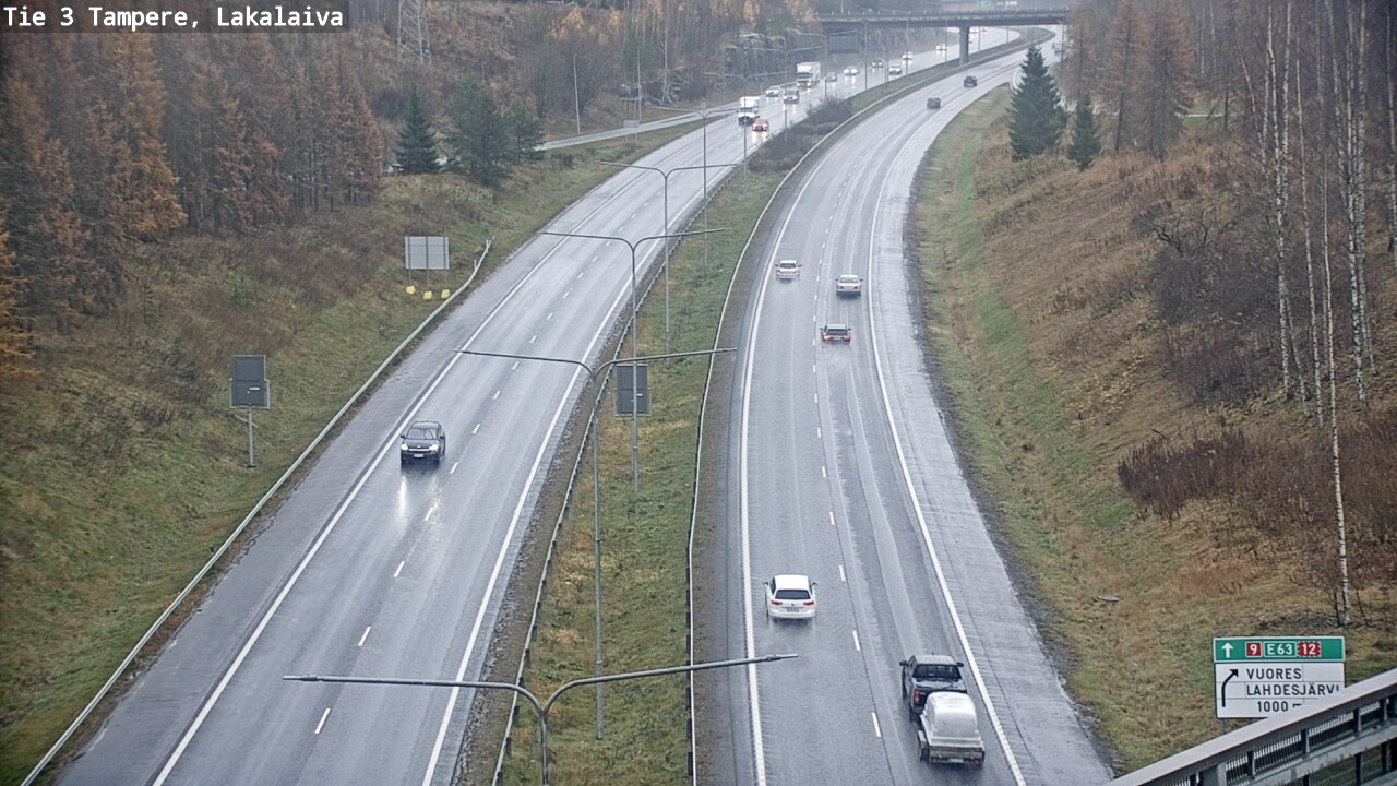Weather Camera Image Väg 3 Tammerfors, Lakalaiva, Tampere, Pirkanmaa