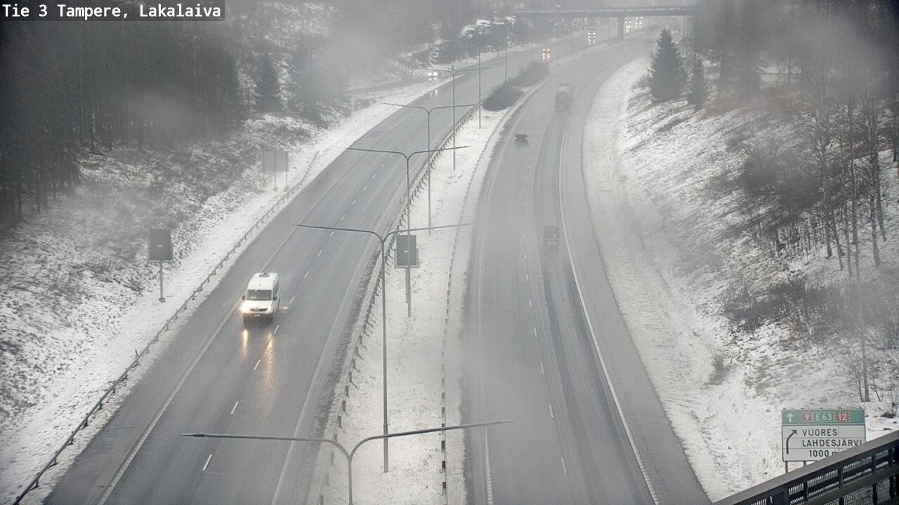 Weather Camera Image Väg 3 Tammerfors, Lakalaiva, Tampere, Pirkanmaa
