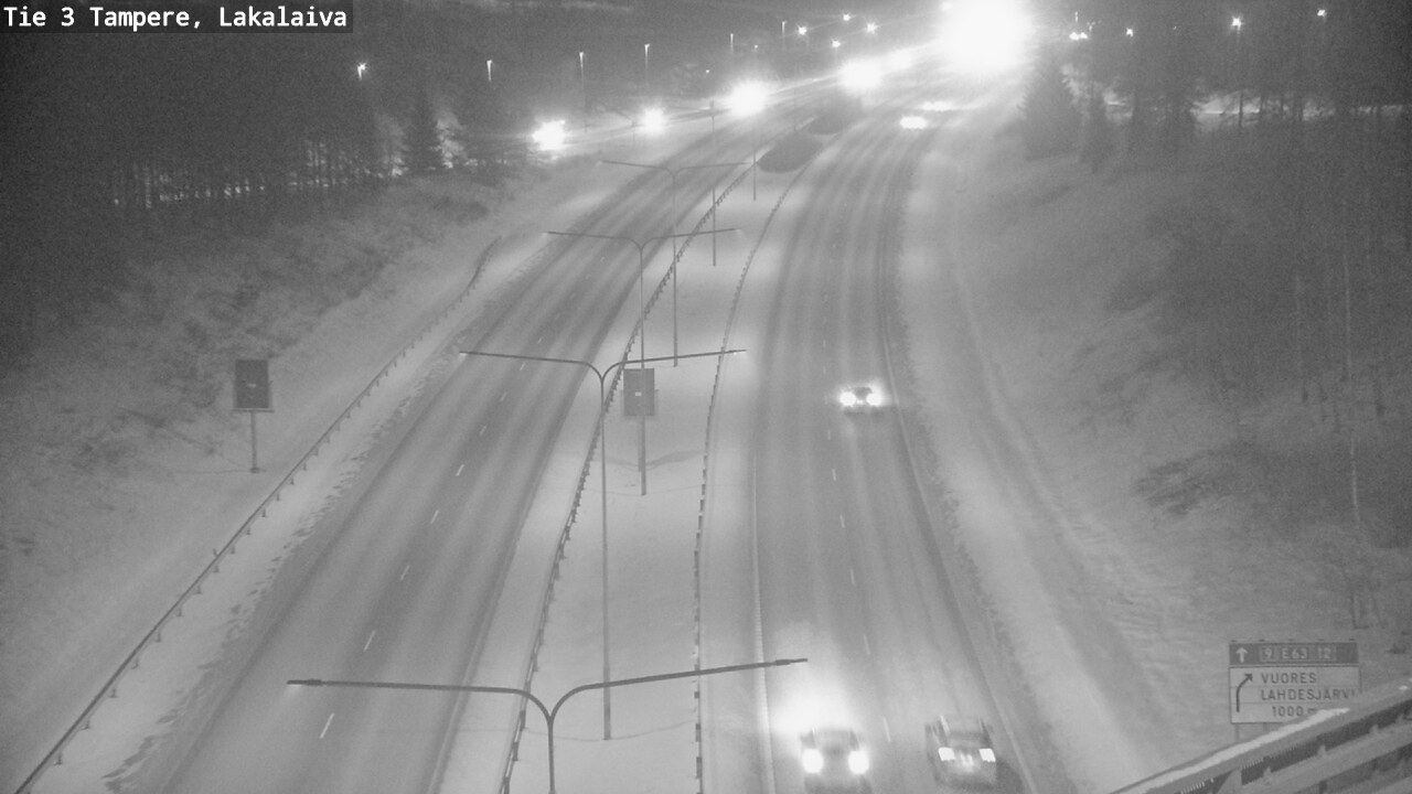 Weather Camera Image Väg 3 Tammerfors, Lakalaiva, Tampere, Pirkanmaa