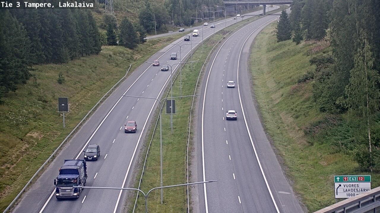Weather Camera Image Väg 3 Tammerfors, Lakalaiva, Tampere, Pirkanmaa