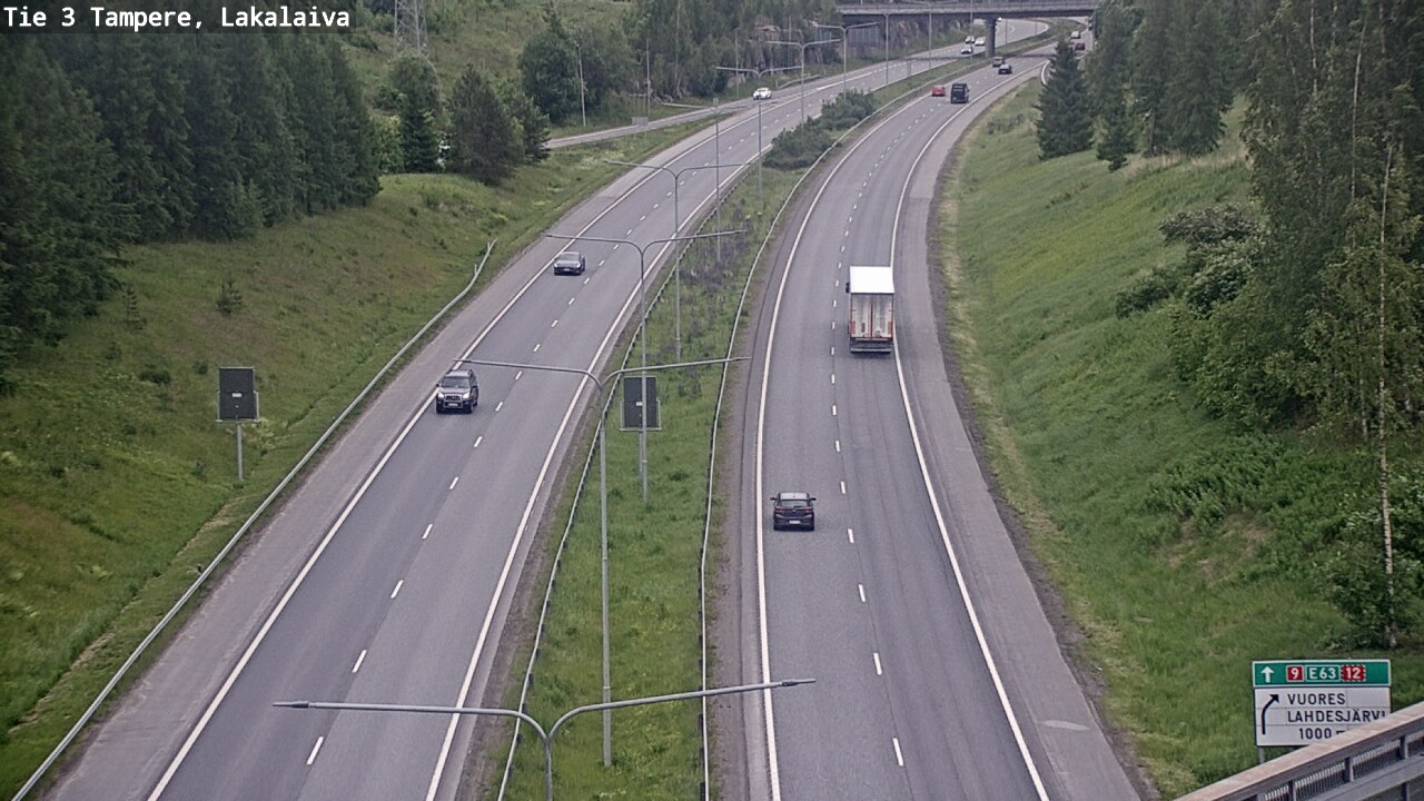 Weather Camera Image Väg 3 Tammerfors, Lakalaiva, Tampere, Pirkanmaa