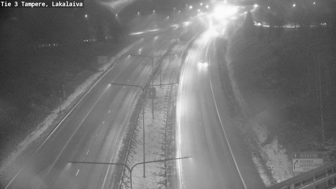 Weather Camera Image Väg 3 Tammerfors, Lakalaiva, Tampere, Pirkanmaa