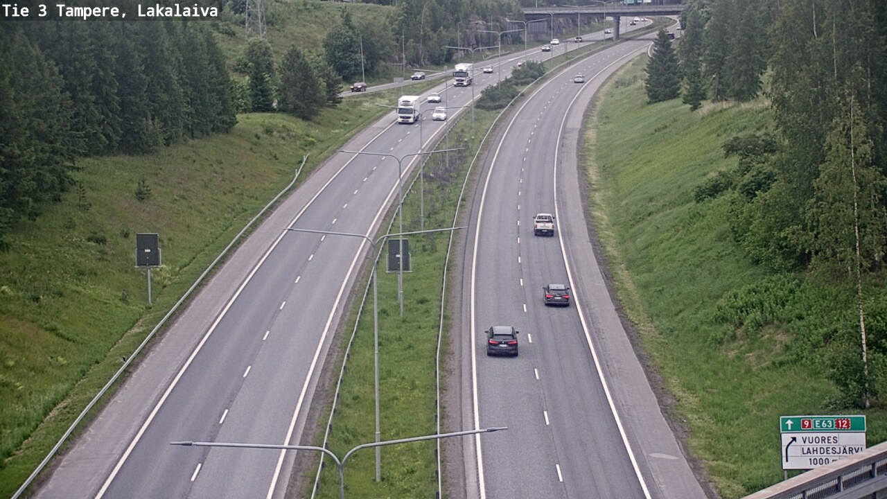 Weather Camera Image Väg 3 Tammerfors, Lakalaiva, Tampere, Pirkanmaa