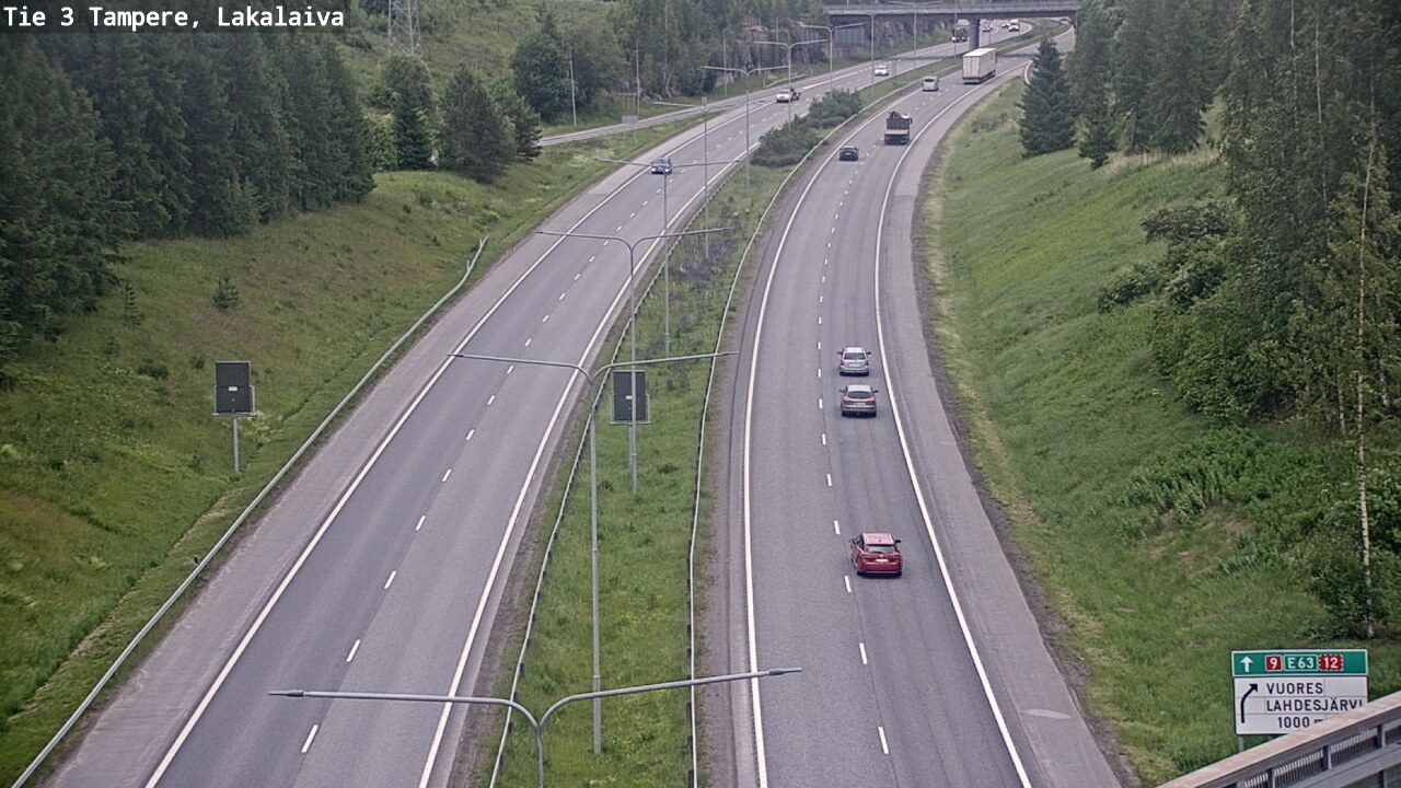 Weather Camera Image Väg 3 Tammerfors, Lakalaiva, Tampere, Pirkanmaa