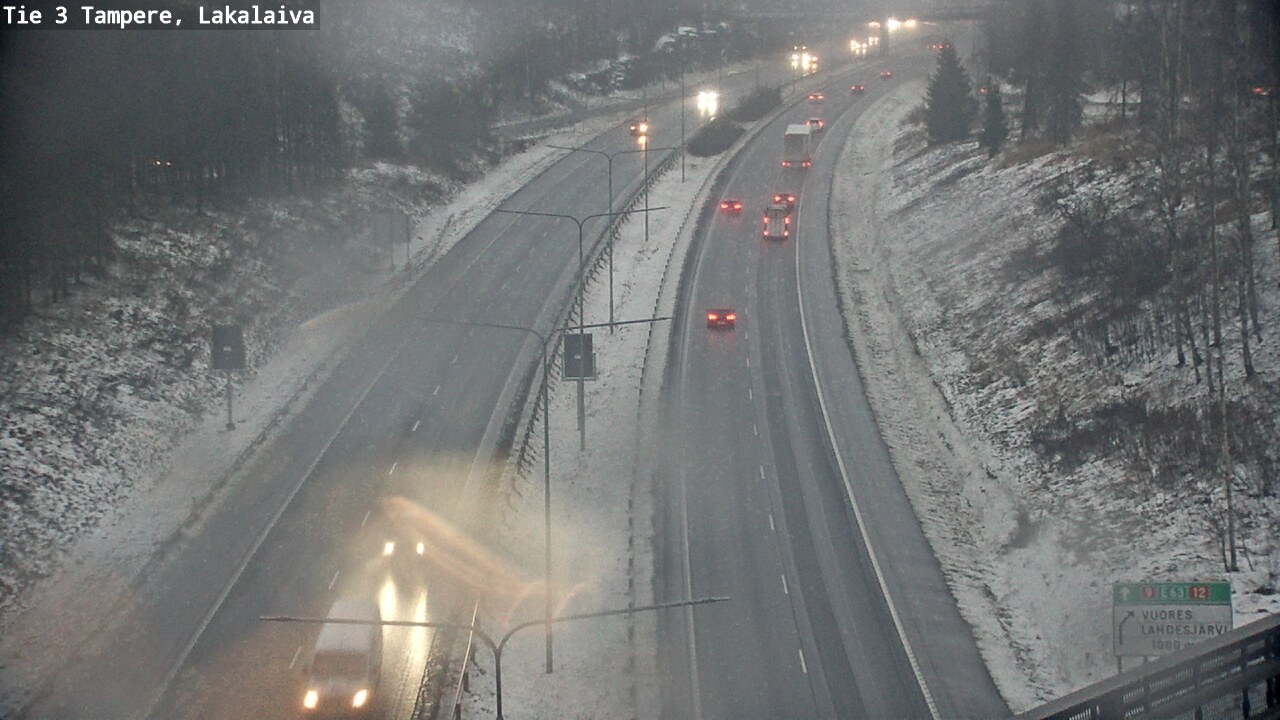 Weather Camera Image Väg 3 Tammerfors, Lakalaiva, Tampere, Pirkanmaa