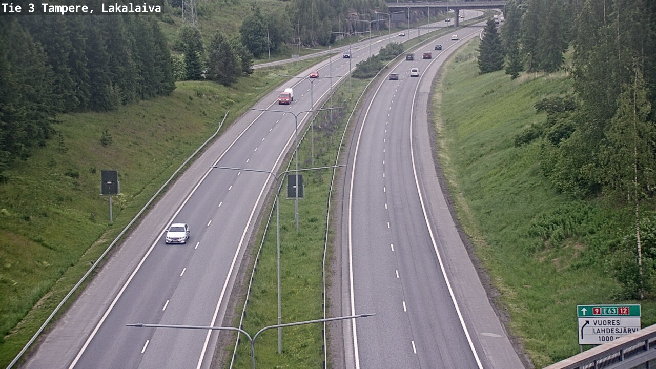 Weather Camera Image Väg 3 Tammerfors, Lakalaiva, Tampere, Pirkanmaa