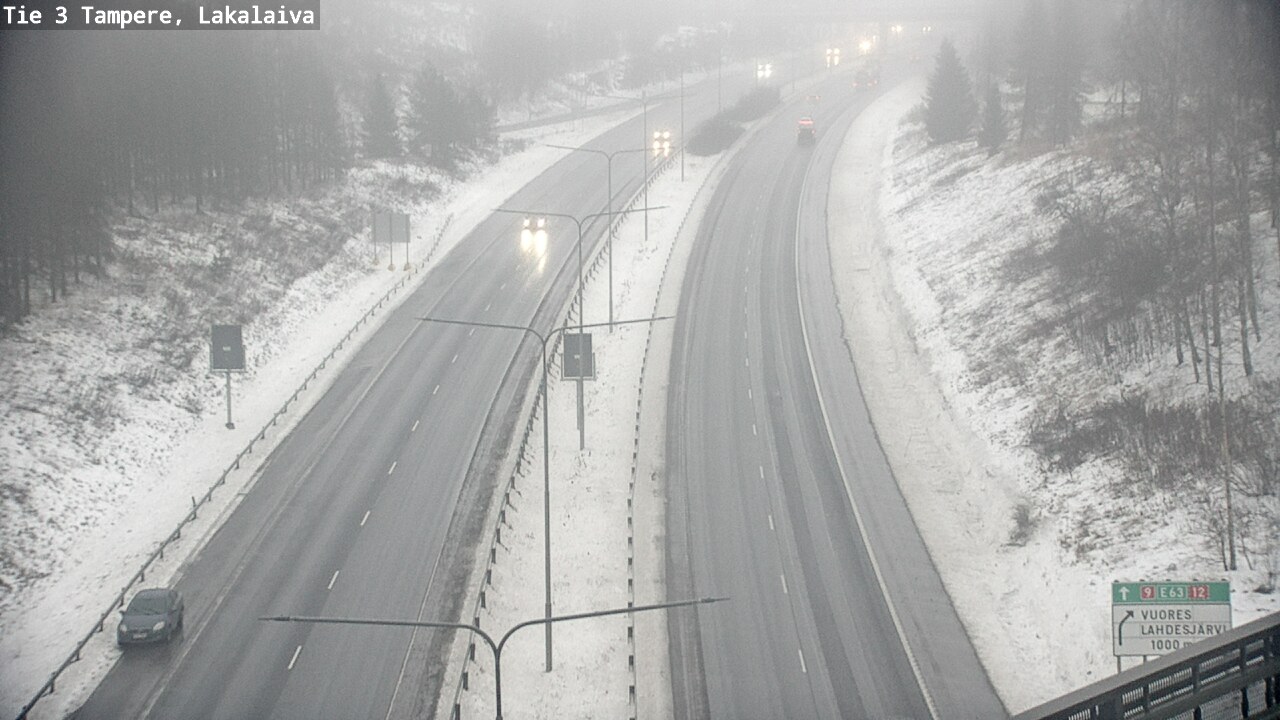 Weather Camera Image Väg 3 Tammerfors, Lakalaiva, Tampere, Pirkanmaa