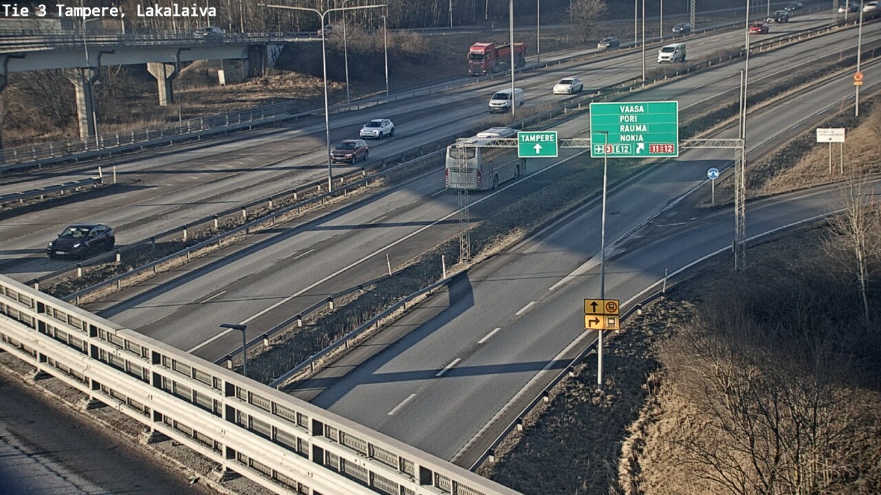 Weather Camera Image Road 3 Tampere, Lakalaiva, Tampere, Pirkanmaa