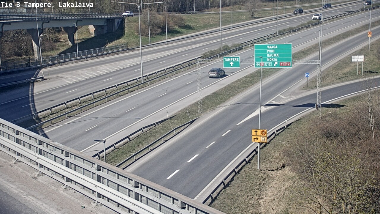 Kelikamerat Kuva Tie 3 Tampere, Lakalaiva, Tampere, Pirkanmaa