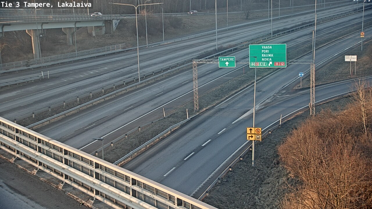 Weather Camera Image Road 3 Tampere, Lakalaiva, Tampere, Pirkanmaa