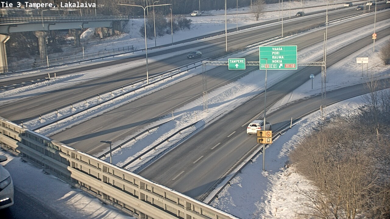 Weather Camera Image Väg 3 Tammerfors, Lakalaiva, Tampere, Pirkanmaa
