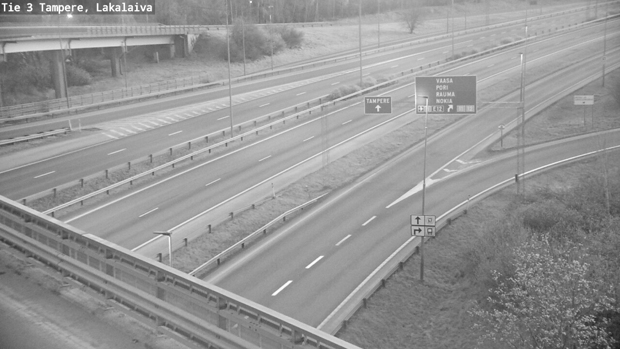 Weather Camera Image Väg 3 Tammerfors, Lakalaiva, Tampere, Pirkanmaa