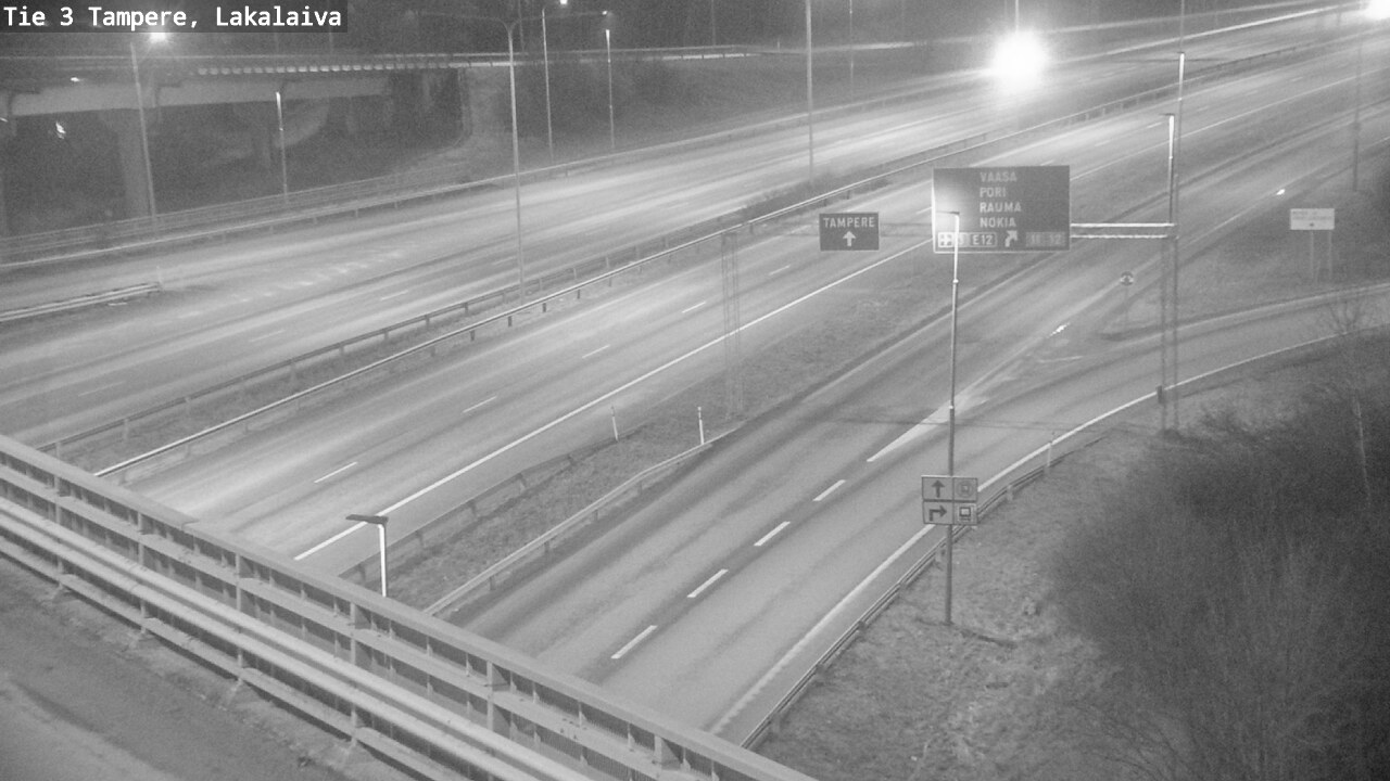 Weather Camera Image Road 3 Tampere, Lakalaiva, Tampere, Pirkanmaa