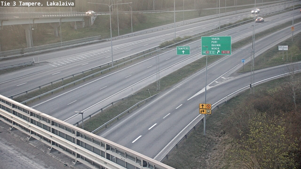 Weather Camera Image Road 3 Tampere, Lakalaiva, Tampere, Pirkanmaa