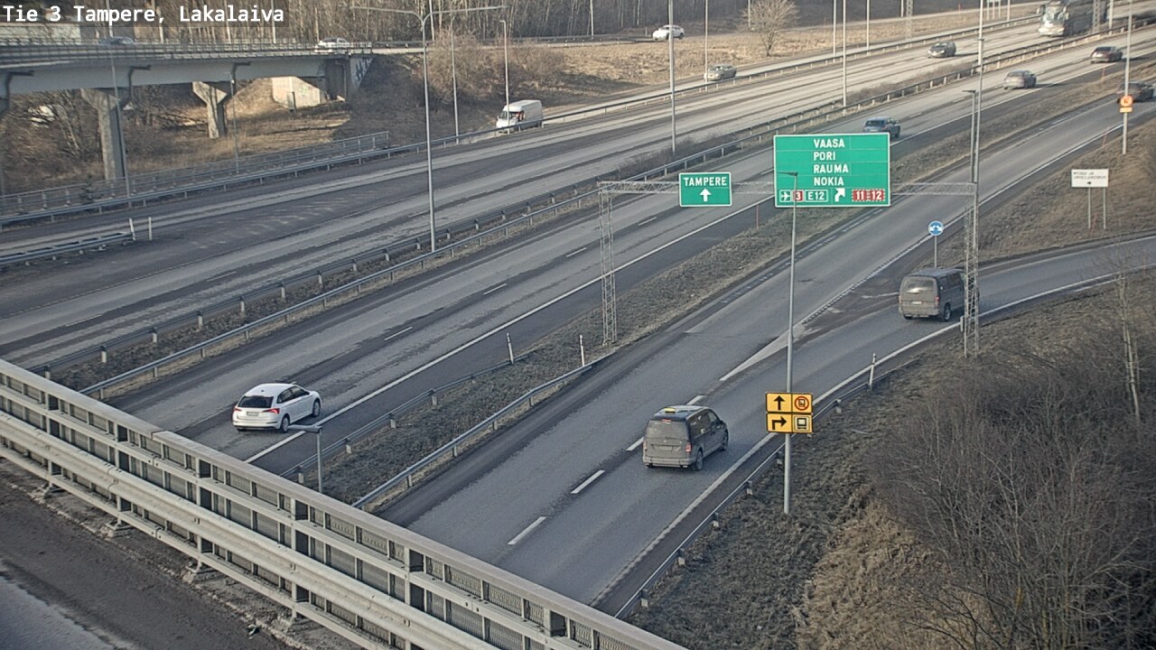 Kelikamerat Kuva Tie 3 Tampere, Lakalaiva, Tampere, Pirkanmaa