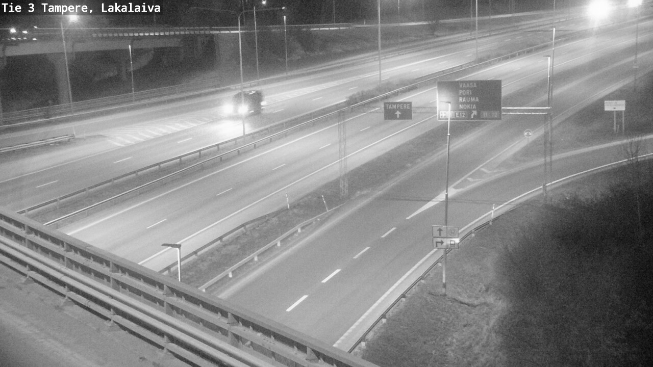Weather Camera Image Väg 3 Tammerfors, Lakalaiva, Tampere, Pirkanmaa