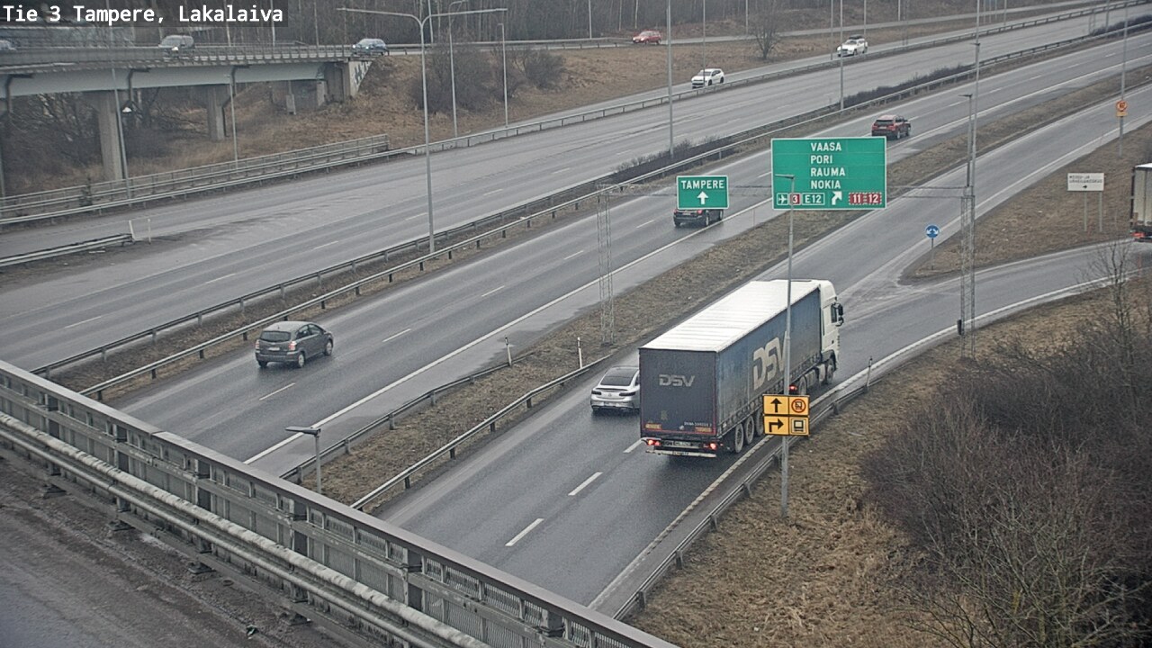 Kelikamerat Kuva Tie 3 Tampere, Lakalaiva, Tampere, Pirkanmaa