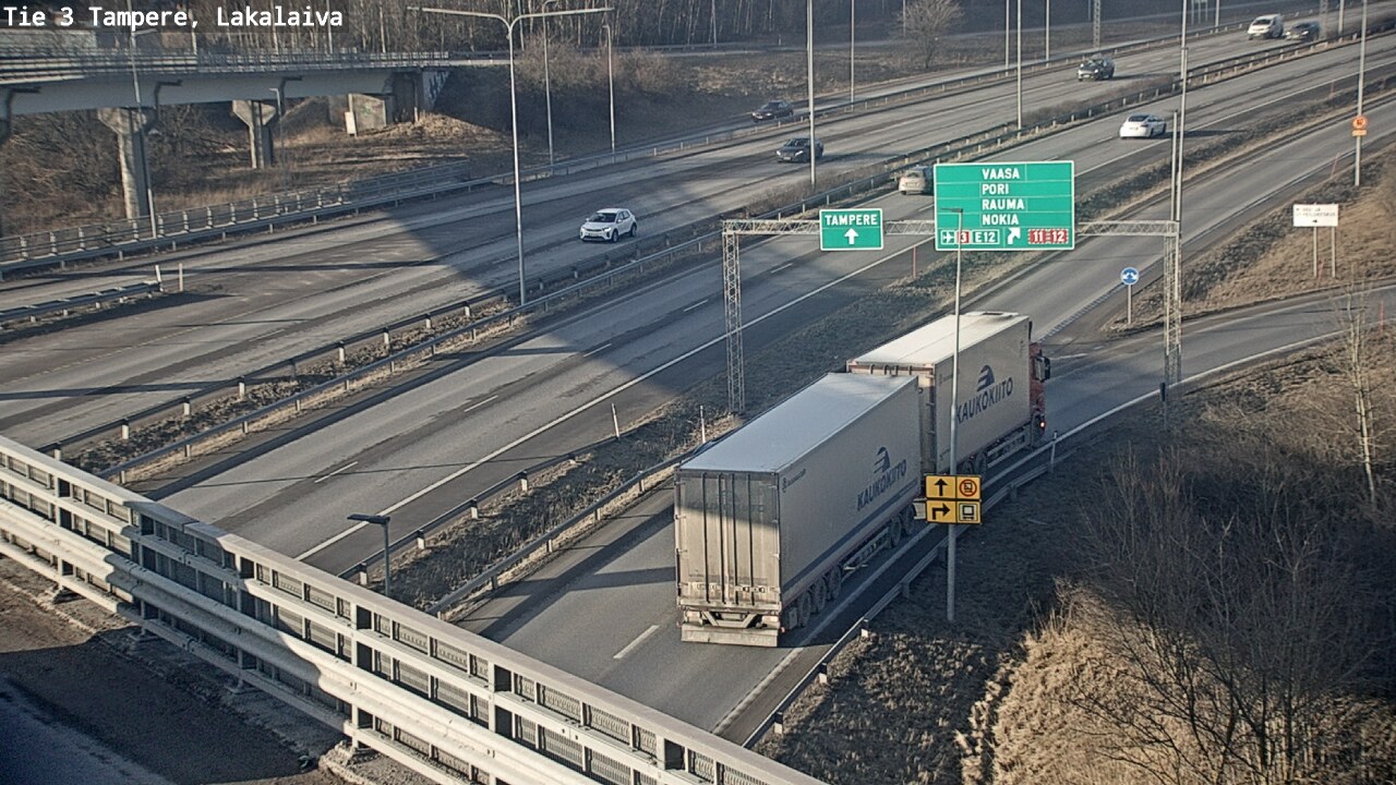 Weather Camera Image Road 3 Tampere, Lakalaiva, Tampere, Pirkanmaa